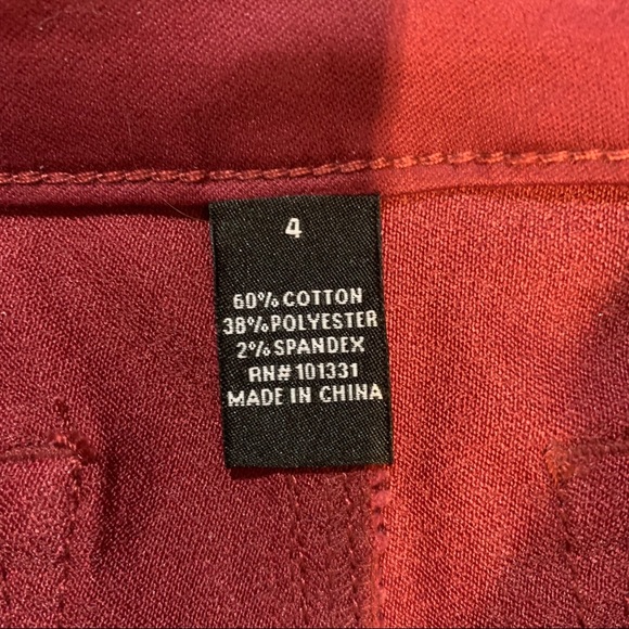 Red brick high waisted elastic pants never worn - Picture 3 of 3